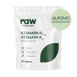 Vitaminas D3 + Vitaminas K2, 90 tablečių