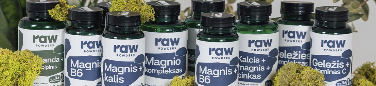 RAW POWDERS PRISTATO NAUJIENĄ: KRUOPŠČIAI SUBALANSUOTĄ KOMPLEKSINIŲ PAPILDŲ LINIJĄ RAW POWDERS PRISTATO NAUJIENĄ: KRUOPŠČIAI SUBALANSUOTĄ KOMPLEKSINIŲ PAPILDŲ LINIJĄ