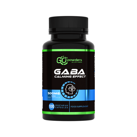 Go Powders "Gaba Calming Effect" (500 mg 100 kapsulių)