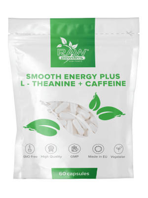 Smooth Energy Plus (L-teaninas + Kofeinas) (60 kapsulių)