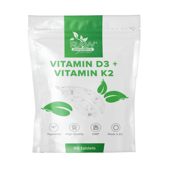 Vitaminas D3 + Vitaminas K2 (90 tablečių)