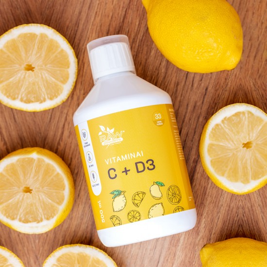 Vitaminai C + D3 (500 ml)