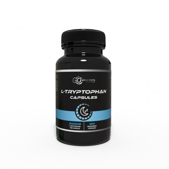 Go Powders L-Tryptophan (500 mg 120 kapsulių)