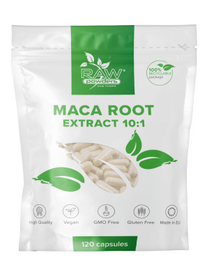 Maca šaknies 10:1 ekstraktas, 500 mg, 120 kapsulių