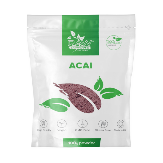 Acai uogos, milteliai, 100 g