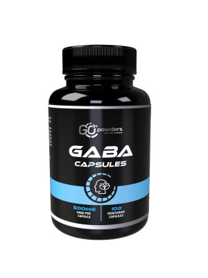 Go Powders Gaba (500 mg 100 kapsulių)