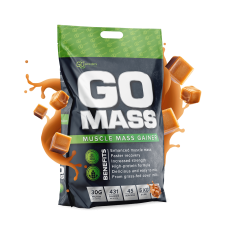 Baltymai GO MASS GAINER, 5 kg (karamelės skonio)