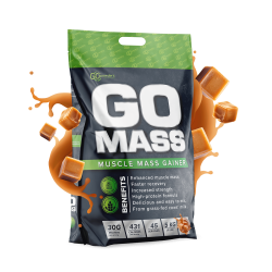 Proteinas GO MASS GAINER, 5 kg (karamelės skonio)