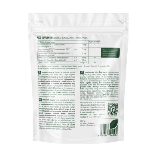 Žuvų taukai OMEGA 3-6-9, 120 minkštų kapsulių Žuvų taukai OMEGA 3-6-9, 120 minkštų kapsulių