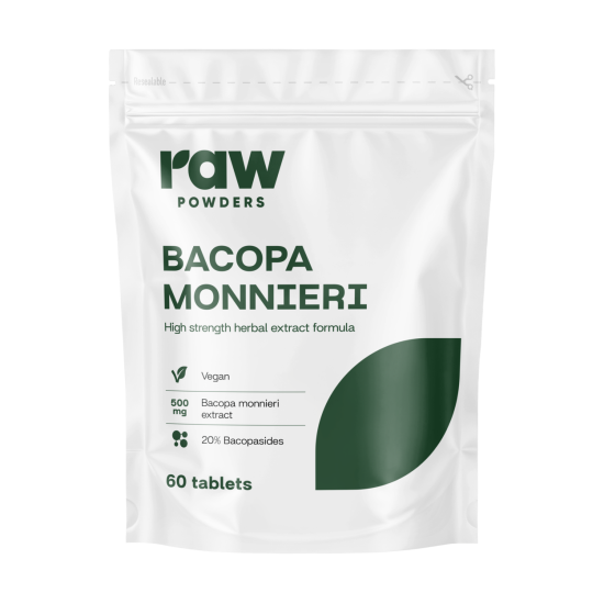 Bakopa monnieri (Brahmi), 500 mg, 60 tablečių