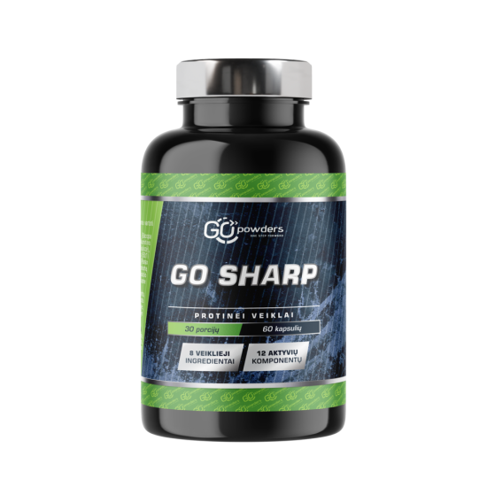 Go Powders "Go Sharp" (60 kapsulių)