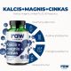 Kalcis, magnis, cinkas PLUS, 90 kapsulių Kalcis, magnis, cinkas PLUS, 90 kapsulių
