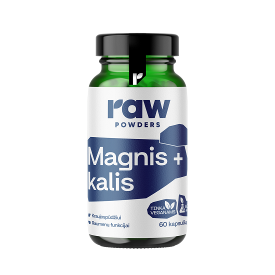 Magnis ir kalis PLUS, 60 kapsulių Magnis ir kalis PLUS, 60 kapsulių