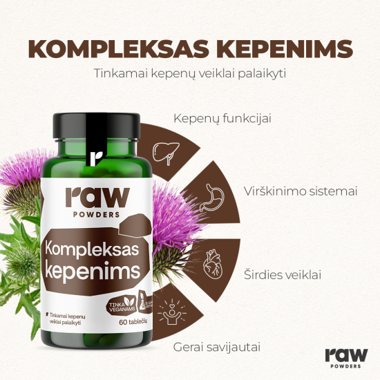 Kompleksas kepenims, 60 tablečių