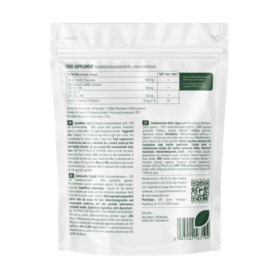 Žuvų taukai OMEGA-3, 200 kapsulių Žuvų taukai OMEGA-3, 200 kapsulių