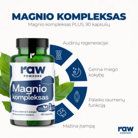 Magnio kompleksas PLUS, 90 kapsulių