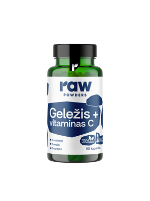 Bioaktyvi geležis su vitaminu C, 90 kapsulių