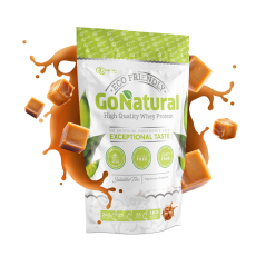 Baltymai GO NATURAL, 1 kg, koncentratas (karamelės skonio)