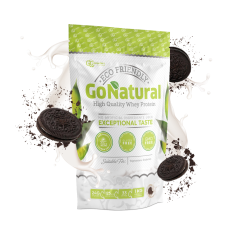 Baltymai GO NATURAL, 1 kg, koncentratas (sausainių skonio)