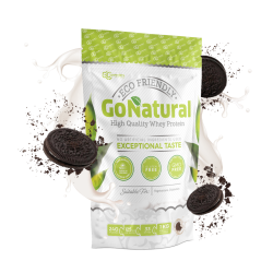 Baltymai GO NATURAL, 1 kg, koncentratas (sausainių skonio)