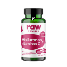 Hialuronas + vitaminas C, 60 kapsulių