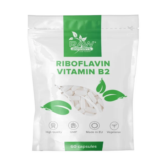 Riboflavinas (Vitaminas B2), 100 mg, 60 kapsulių