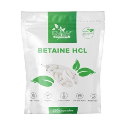 Betainas (Betaine) HCL, 650 mg, 120 kapsulių