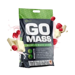 Baltymai GO MASS GAINER, 5 kg (aviečių ir baltojo šokolado skonio)