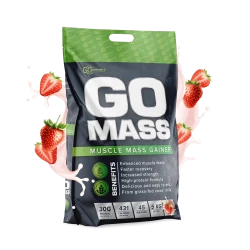 Baltymai GO MASS GAINER, 5 kg (braškių skonio)