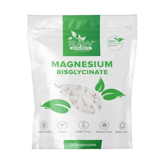 Magnio bisglicinatas, 500 mg, 120 kapsulių Magnio bisglicinatas, 500 mg, 120 kapsulių